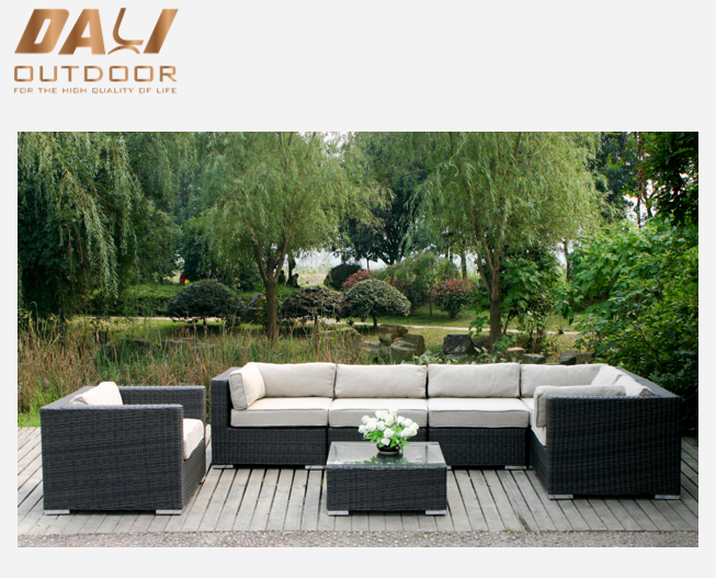 Bộ ghế sofa ngoài trời mây thời tiết OEM Garden