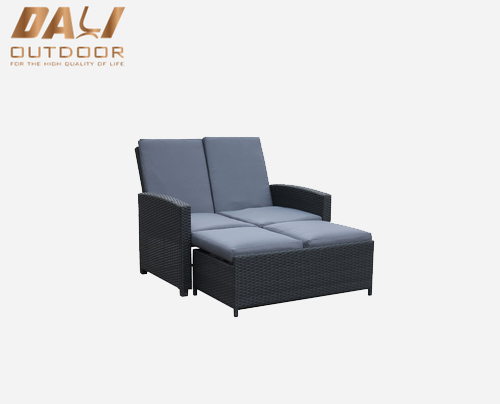 ghế đôi Ghế có thể điều chỉnh lưng với bệ để chân